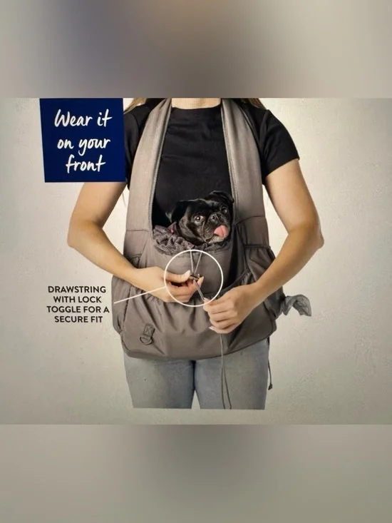 Top Paw Dog Cat Front Carrier Gray NWT