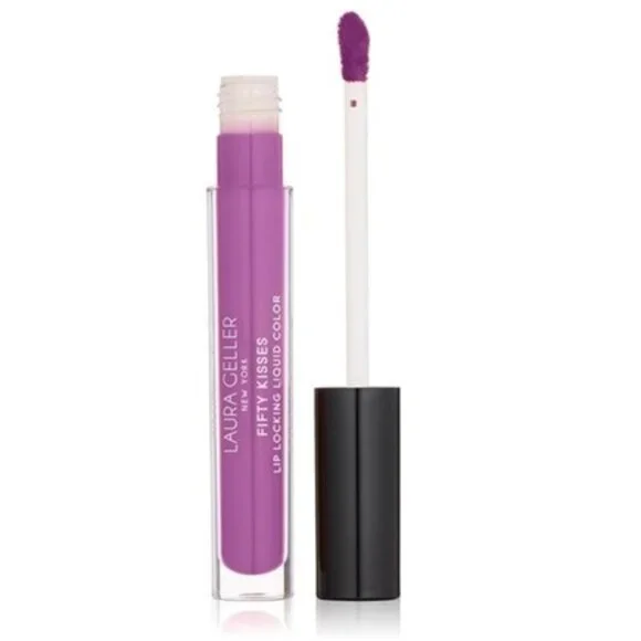 Laura Geller FIFTY KISSES Lip Locking Liquid Color Orchid Love NIB
