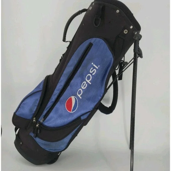 Pepsi Golf Stand Bag Blue Black Carry Bag Soda Logo Promo 34