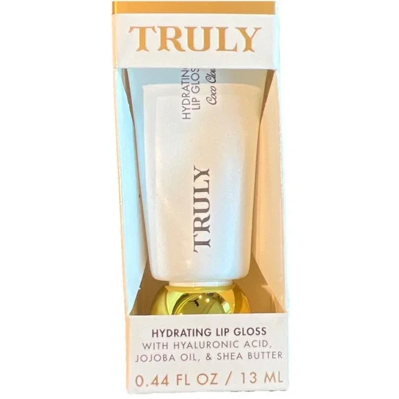 Truly COCO CLOUD Lip Gloss Clear Silver Shimmer BNIB Hydrating Lip‎ Oil