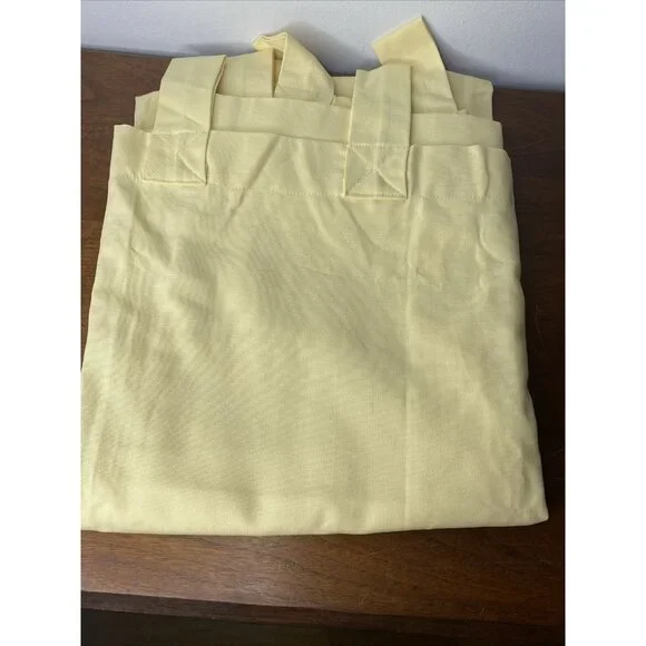 Pottery Barn Kids Yellow Tab Top Curtain Panel Cotton Unisex Kids Room 44 x 63