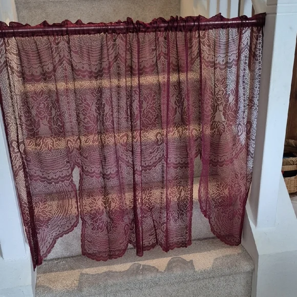 Semi Sheer Fan Swag Curtain 58