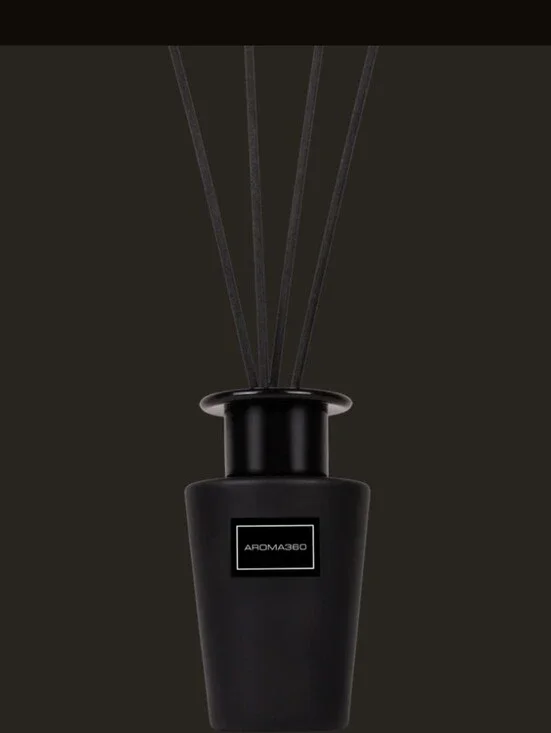 NIB Aroma360 Iris Black Reed Diffuser
