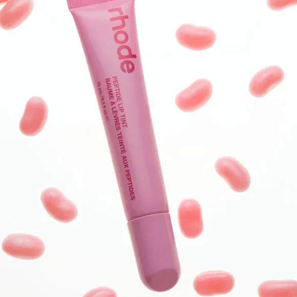 RHODE Skin Peptide Lip Tint in Jelly Bean - NIB Full Size | Hailey Bieber Beauty