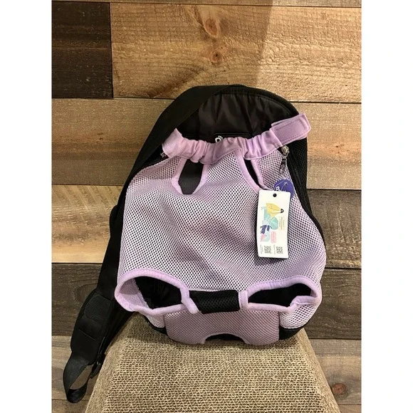 Pawaboo Pet Carrier Backpack Adjustable Dog Cat Front Pack Travel Bag Purple‎