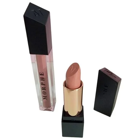 Morphe Lipstick Duo Matte Lipstick with Matching Lip Gloss