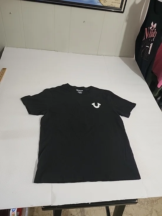 True Religion Men’s Black Logo Crew Neck T-Shirt
