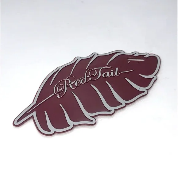 Red Tail Golf Club Guest Leaf Shaped Bag Tag, Sorrento Florida‎