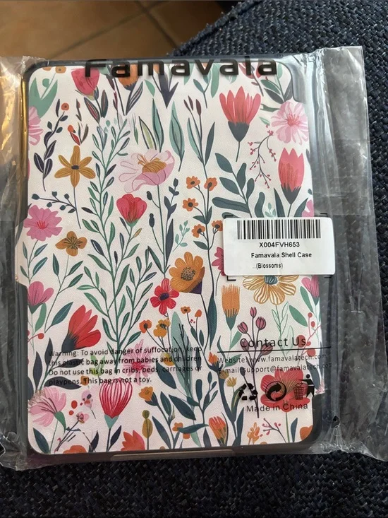 FAMAVALA Floral Shell Case - Pink, Green, Orange