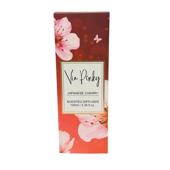 Via Pinky Japanese Cherry Scented Diffuser - 3.38 fl oz / 100 ml