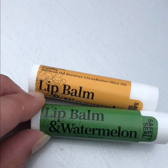 Lip Balm pineapple & Watermelon + Lip Balm Duo. New