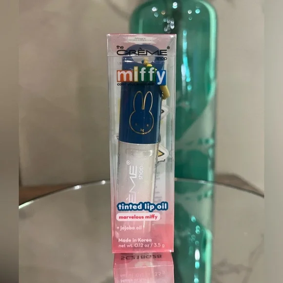 The Creme Shop x Miffy Lip Oil in Marvelous Miffy, new!