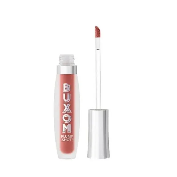 NIB~BUXOM Plump Shot Sheer Tint Collagen Infused Lip Serum in Plush Peach