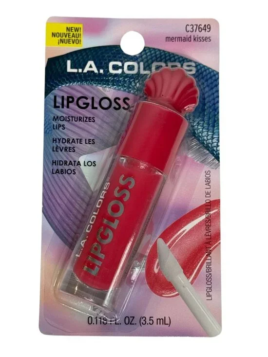 LA Colors Mermaid Kisses Lip Gloss Hydrating Shimmer Moisturizing