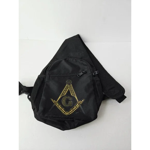 Master‎ Masonic Sling Backpack Hiking Backpack Crossbody Bag