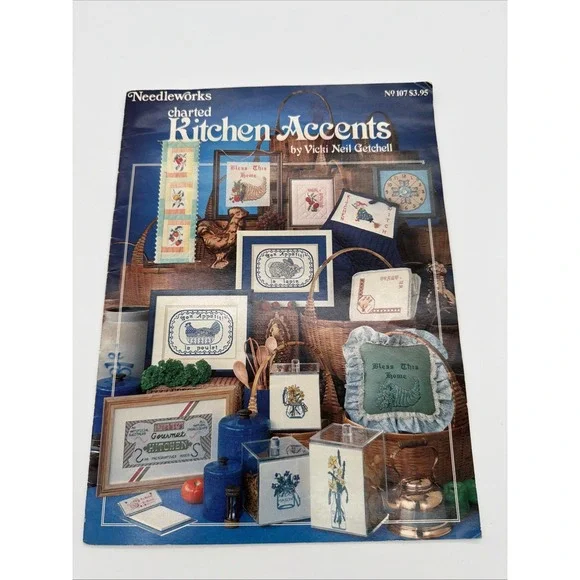 Needleworks Charted Kitchen Accents Cross Stitch Patterns Vicki Neil Getchell