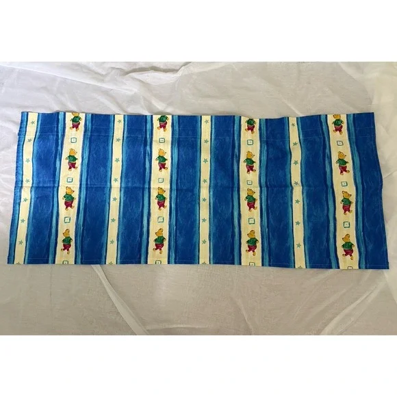 New Disney Winnie The Pooh Handmade Graphic Print Curtain Valance Nursery 54x24