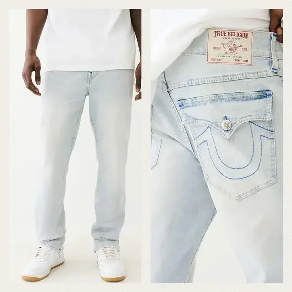 True Religion Ricky SN Flap Straight Relaxed Jeans Size 34