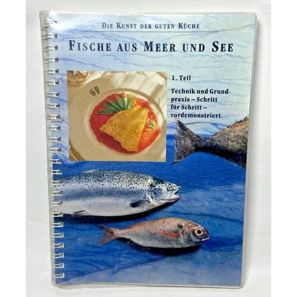 Fisch Aus Meer Und See 1 and 2 German Cookbook Fish Seafood 1989 Vintage 1980s‎