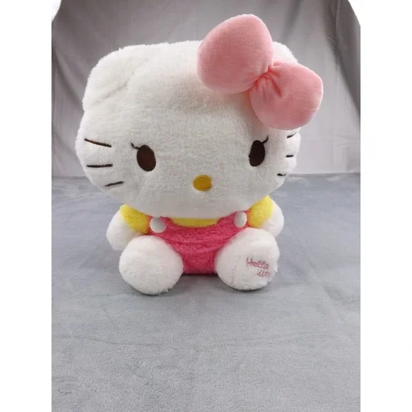 Hello Kitty Plush Backpack‎ Girls/Kids Multi Color Large Zippered Pocket Charm