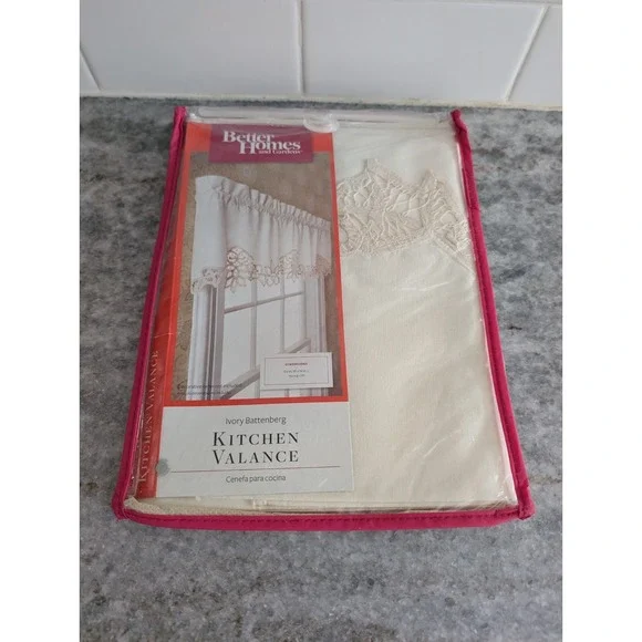 Better Homes And Gardens Ivory Battenberg Valance 60