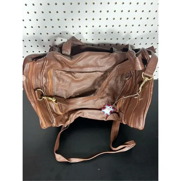 Echtes Leder vintage genuine leather duffle bag