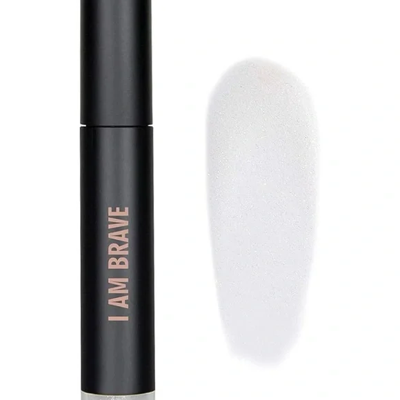 New‎ in box REALHER Lip Gloss I am Brave Silver High Shimmer neutral shine