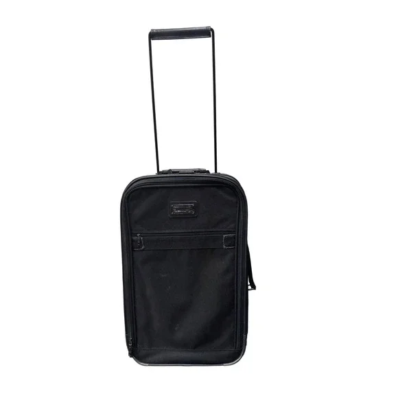 American Tourister Black Ballistic Nylon Rolling Carry On Suitcase Luggage