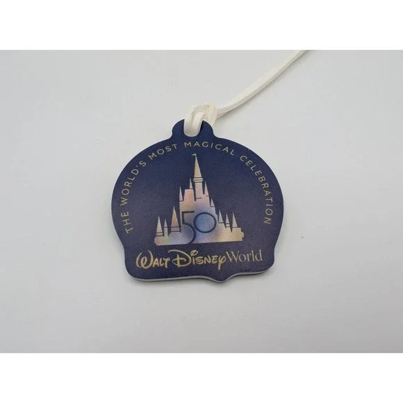 Walt Disney World 50th Anniversary Luggage Tag New Unused