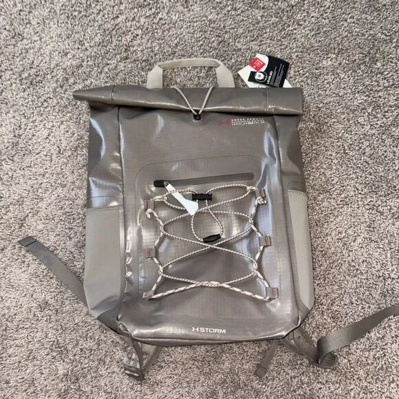 New Under Armour 1376462 UA Summit Large Backpack Tan Storm Waterproof 26.5 L