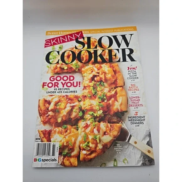 Skinny Slow Cooker‎ 2018 Better Home Garden Good Under 425 Calories Like New