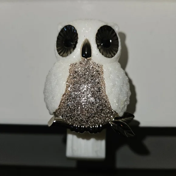 Bath & Body Works Wallflower Diffuser Plug-in Light Up Owl on glitter Branch