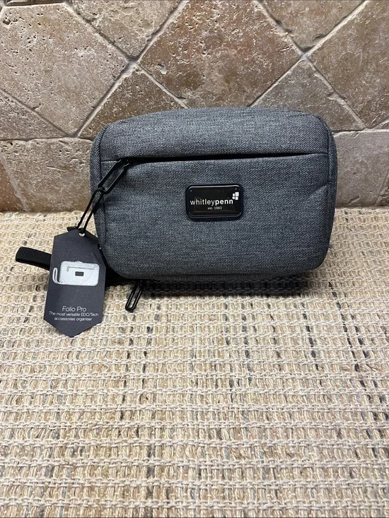 Whitleypenn Gray Folio Pro EDC/Tech Travel Organizer Pouch