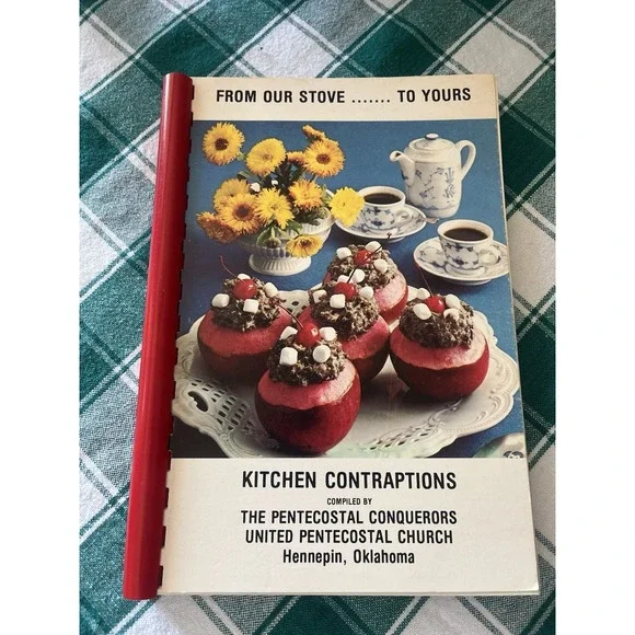Church Cookbook United Penecostal Church Hennepin Oklahoma Vintage Spiral Bound