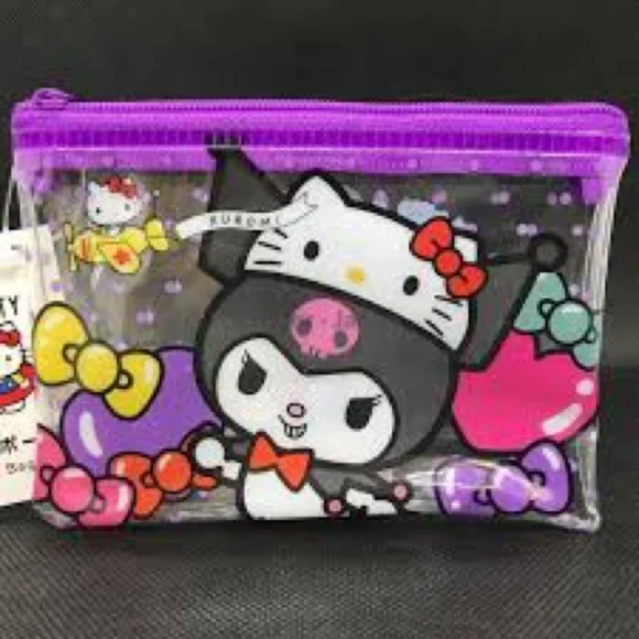 Hello Kitty 50th Anniversary Kuromi Purple and Pink Accessory Bag