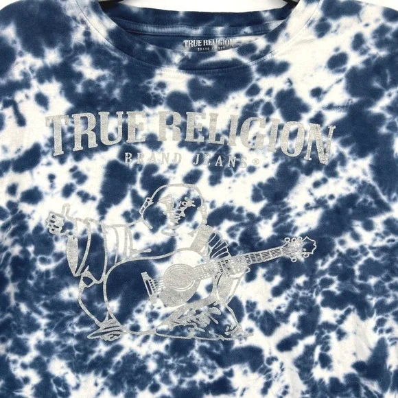 True‎ Religion Tie Dye Buddha Graphic T-Shirt XL Loungewear Y2K