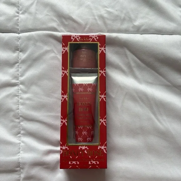 Nicole Miller Honey Rose Lip Balm And Hand Cream New In Box Red