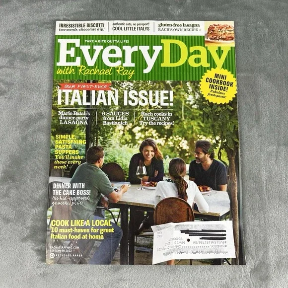 EveryDay With Rachel Ray Magazine September 2012 Fall Italian Issue