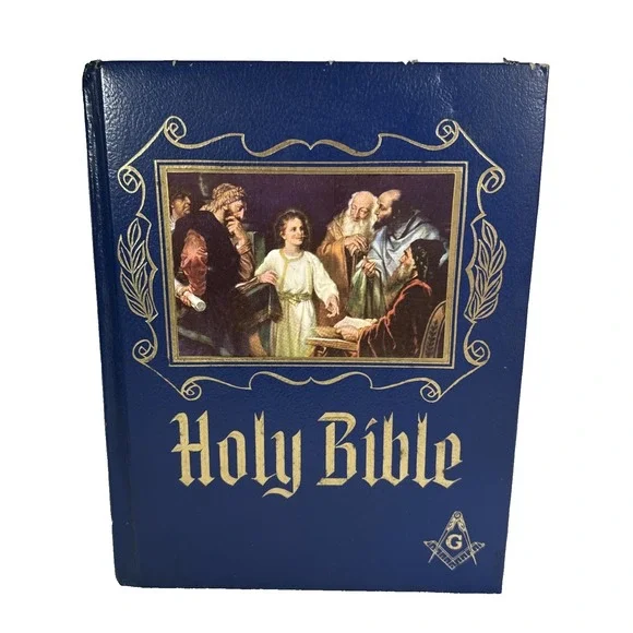 Holy Bible Heirloom Family Bible MASTER MASON Masonic Red Letter Edition
