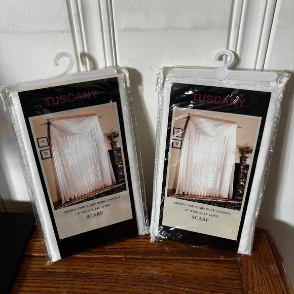Tuscany Voile Panel‎ Scarf NEW 30W x 144L