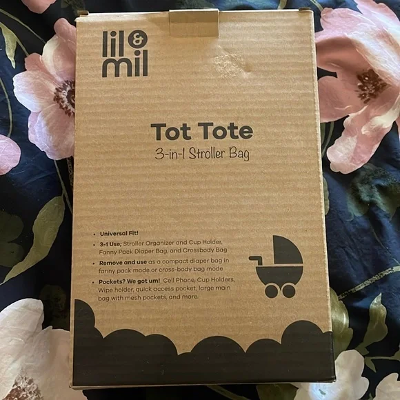 NWOT Lil & Mil Tot Tote 3-in-1 Stroller Bag