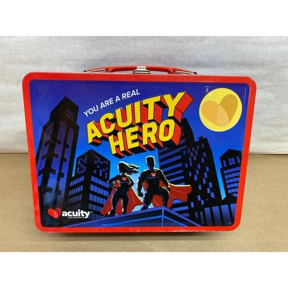 Vintage Tin Lunch Box With Thermos Acuity Insurance 