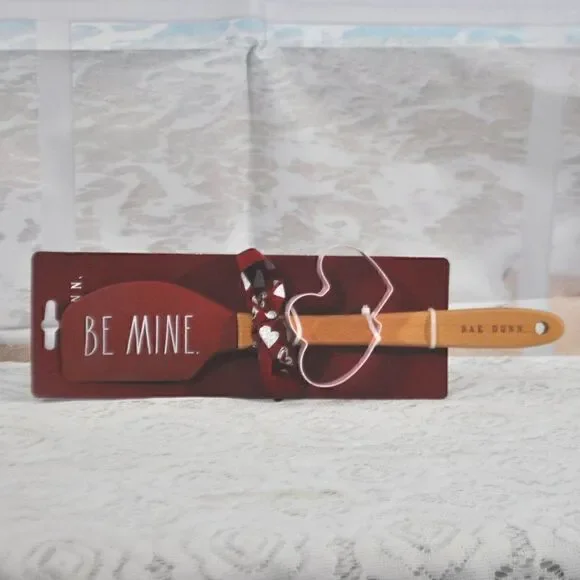 Rae Dunn Be Mine Spatula and Cookie Cutter