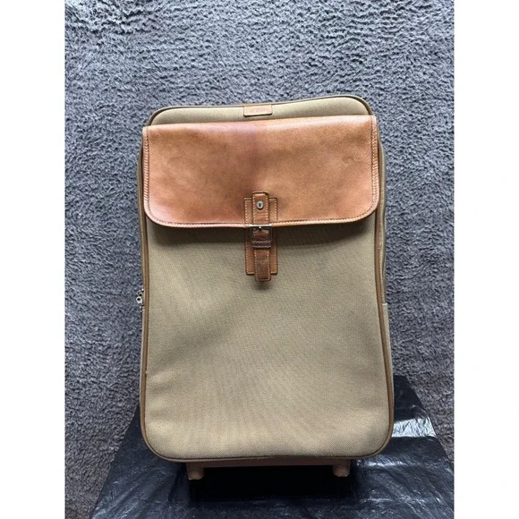 Hartmann Ballistic Nylon Rolling Travel Suitcase Leather‎ Brown 14