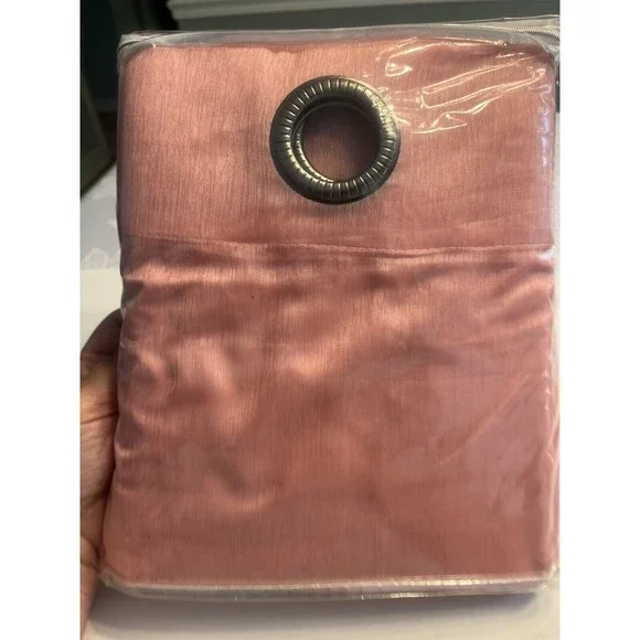 NIP - DeLano Pink Drapes Curtains 54” Wide x 95” Long Grommet