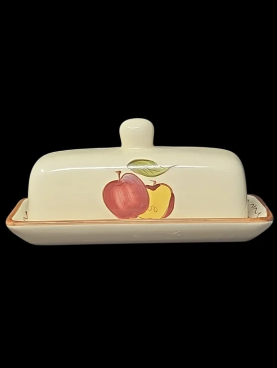 Vintage Ceramic Apple Butter Dish - Around The Orchard Collection By Home