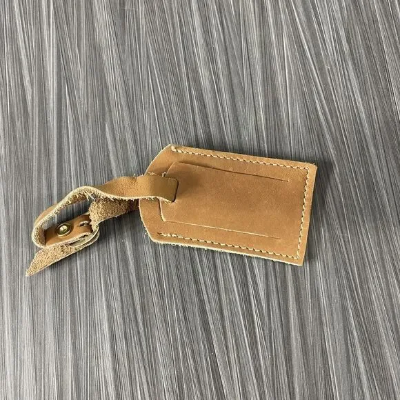 Leather Luggage Tag ‎ Marrigold Yellow