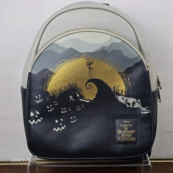 Disney Loungefly‎ The Nightmare Before Christmas Backpack Jack Skellington Purse