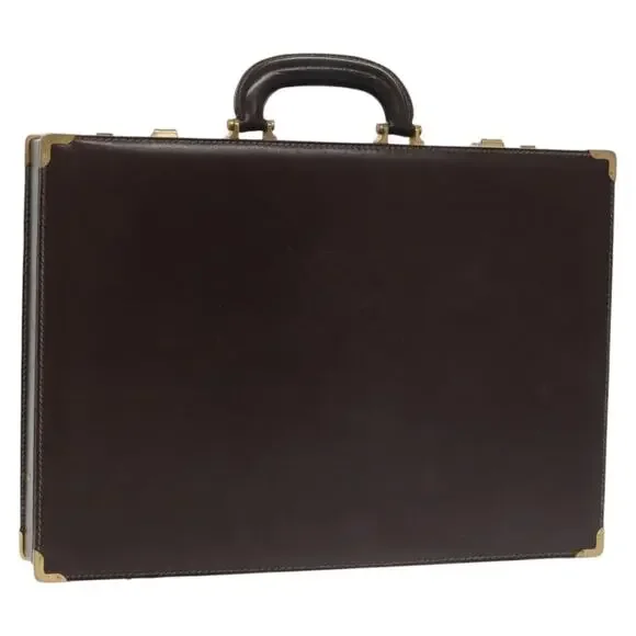 LOEWE Anagram Trunk Leather Brown