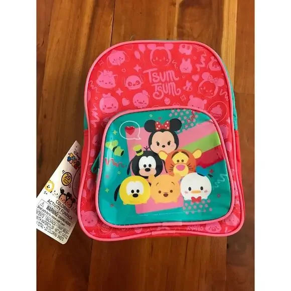 Disney Tsum Tsum Pink Blue Coloring Activity Fun Pack Mini Back Pack